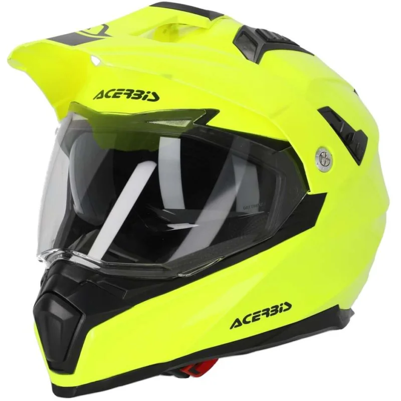 Non Perdere Casco Moto Integrale Adventure Acerbis FLIP FS-606 Giallo Fluo