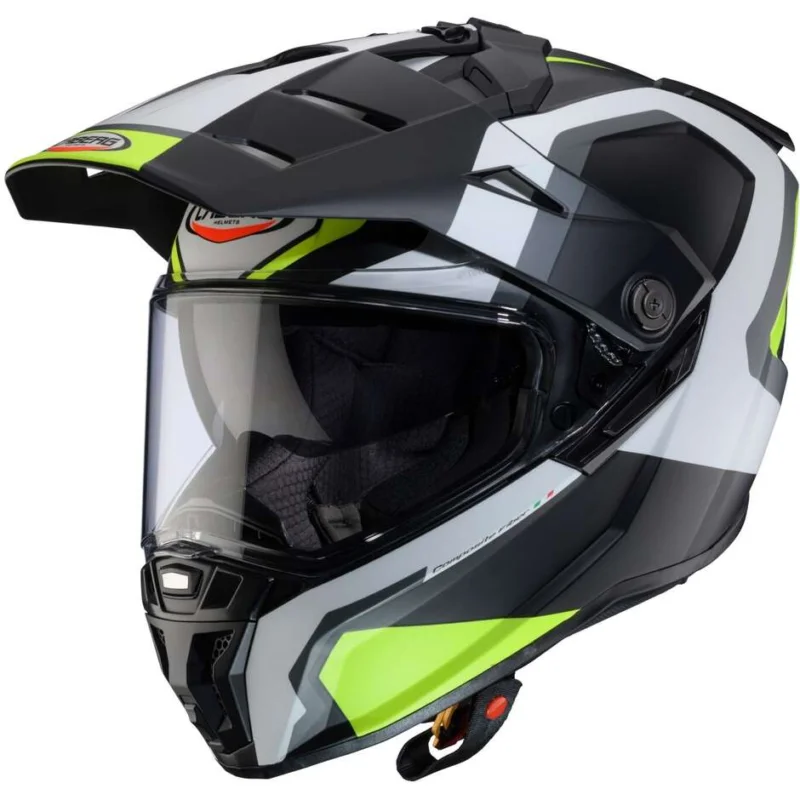 Affare Casco Moto Integrale Adventure Caberg TANAMI SCRAM Opaco Nero Grigio Giallo Fluo