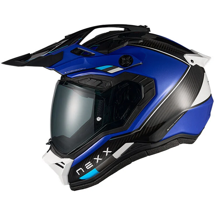Casco Moto integrale Adventure Nexx X.RALLY Raid Blu Bianco Soddisfatti O Rimborsati