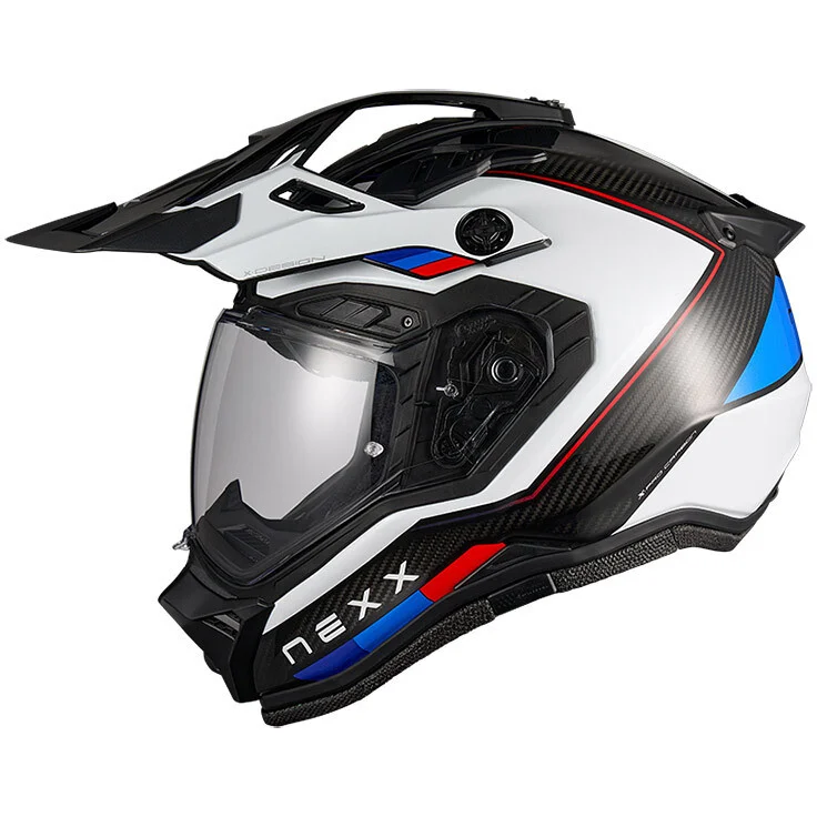 Casco Moto integrale Adventure Nexx X.RALLY Raid Blu Rosso Spedizione Espresso