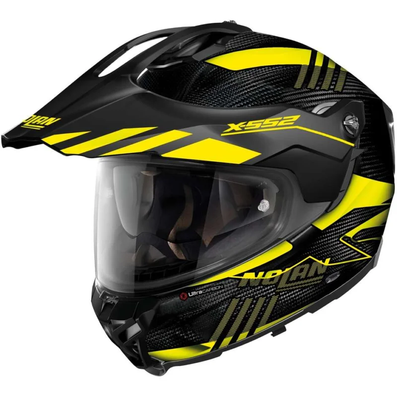 Sconto Casco Moto Integrale Adventure Nolan X-552 ULTRA WINGSUIT 026 Giallo Nero Opaco