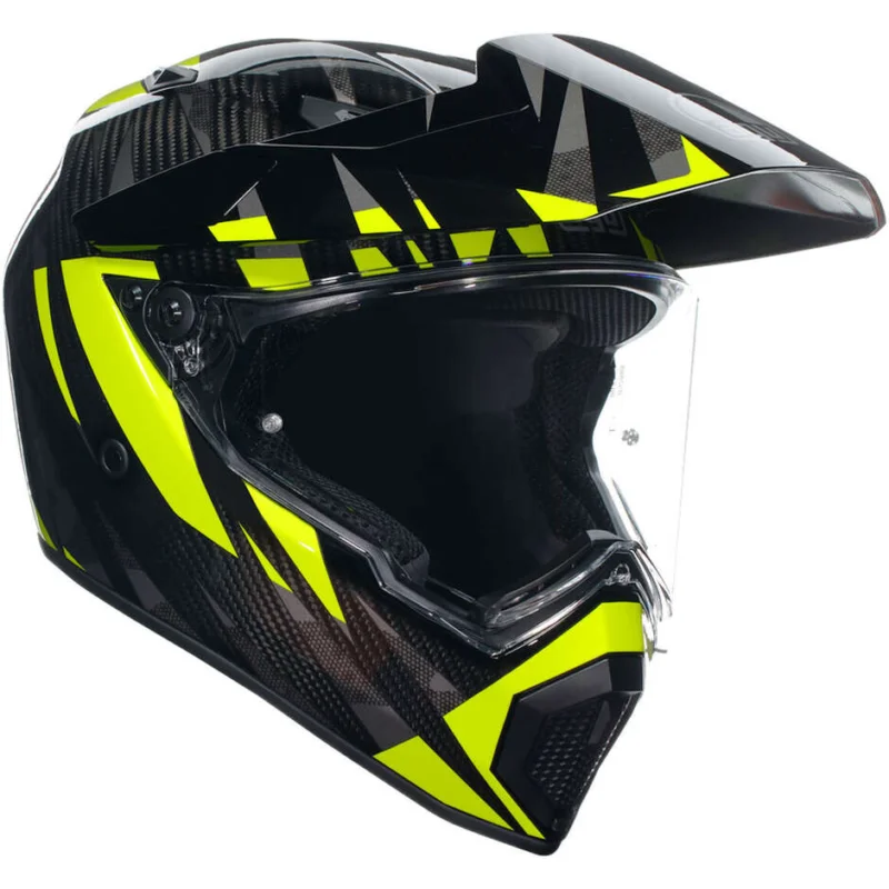 Casco Moto Integrale Agv AX9 STEPPA Carbonio Grigio Giallo Fluo Offerta Del Giorno