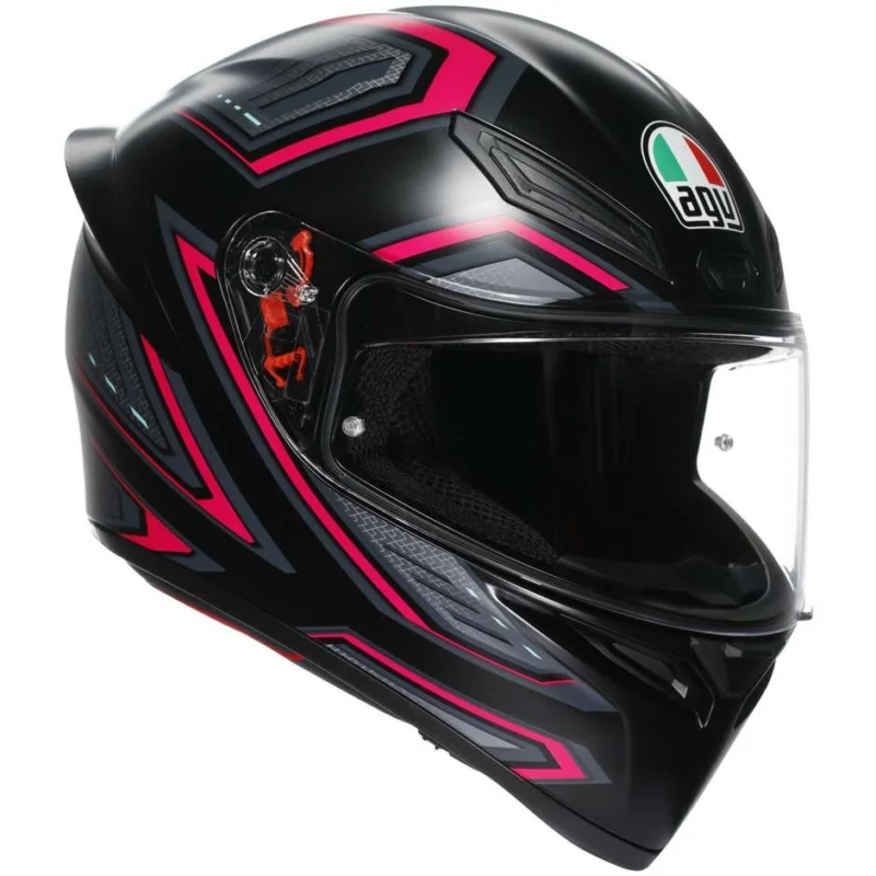 Vendita Finale Casco Moto Integrale AgvK1 SSLING Opaco Nero Rosa