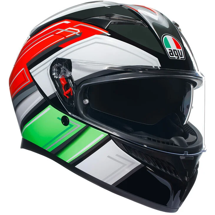 Spedizione Espresso Casco Moto Integrale Agv K3 WING Nero Italy
