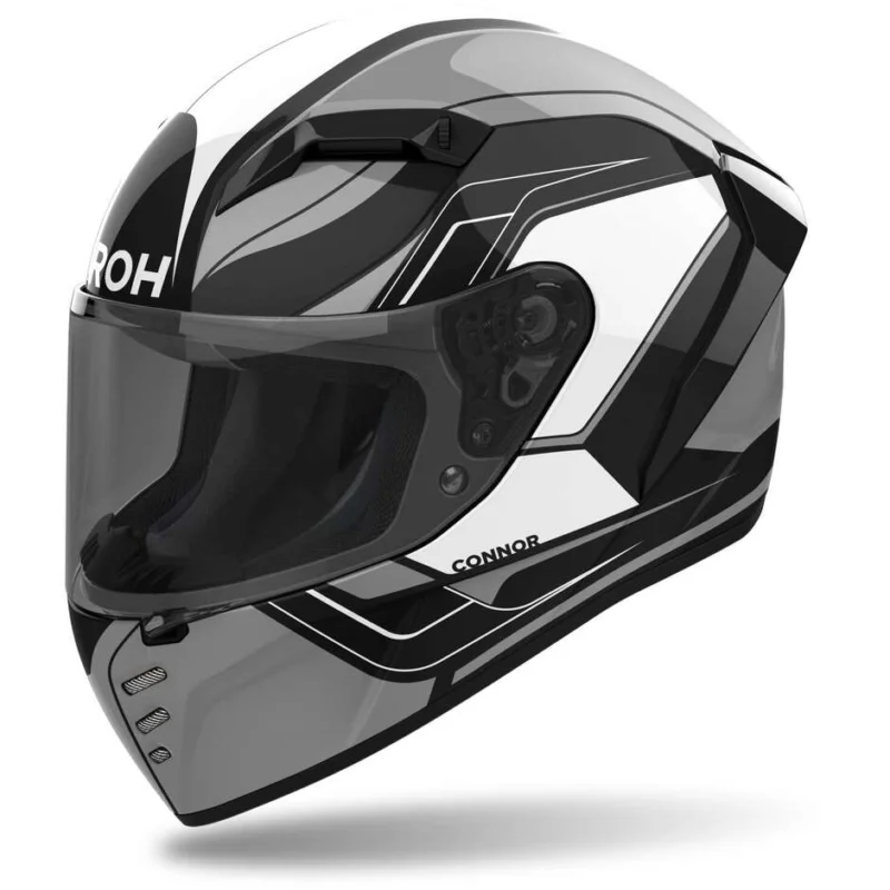 Must-Have Casco Moto Integrale Airoh CONNOR DUNK Nero Lucido