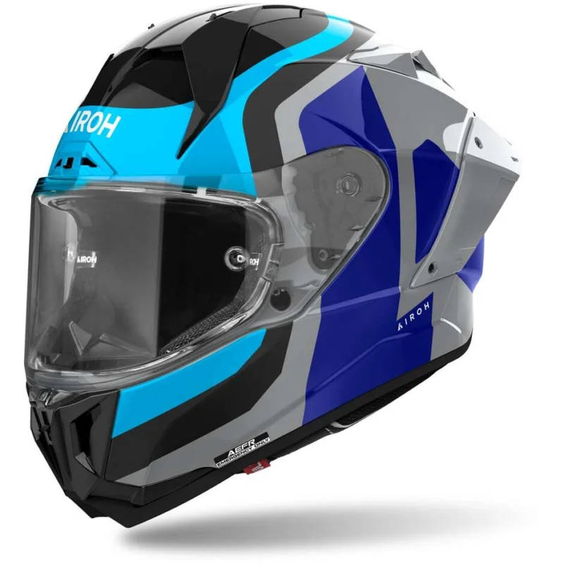 Reso Gratuito Casco Moto Integrale Airoh GP 800 COMPETITION Blu Lucido