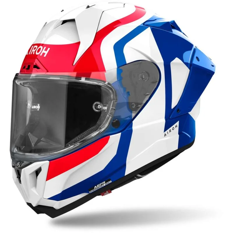 Più Venduto Casco Moto Integrale Airoh GP 800 COMPETITION Blu Rosso Lucido