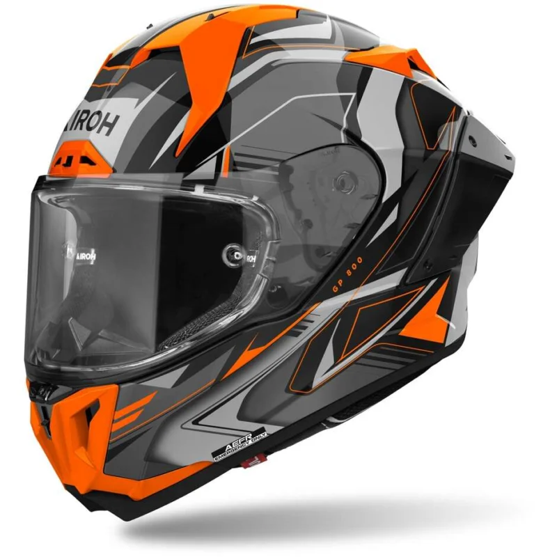 Casco Moto Integrale Airoh GP 800 MUST Arancio Lucido Spedito Oggi