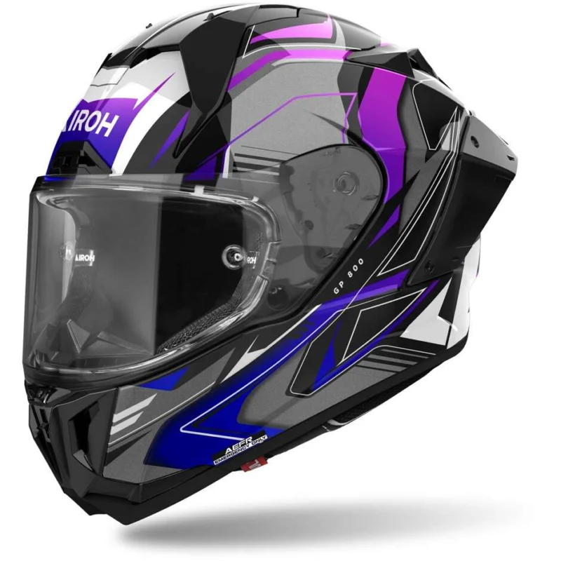 Casco Moto Integrale Airoh GP 800 MUST Blu Lucido Pagamento Sicuro