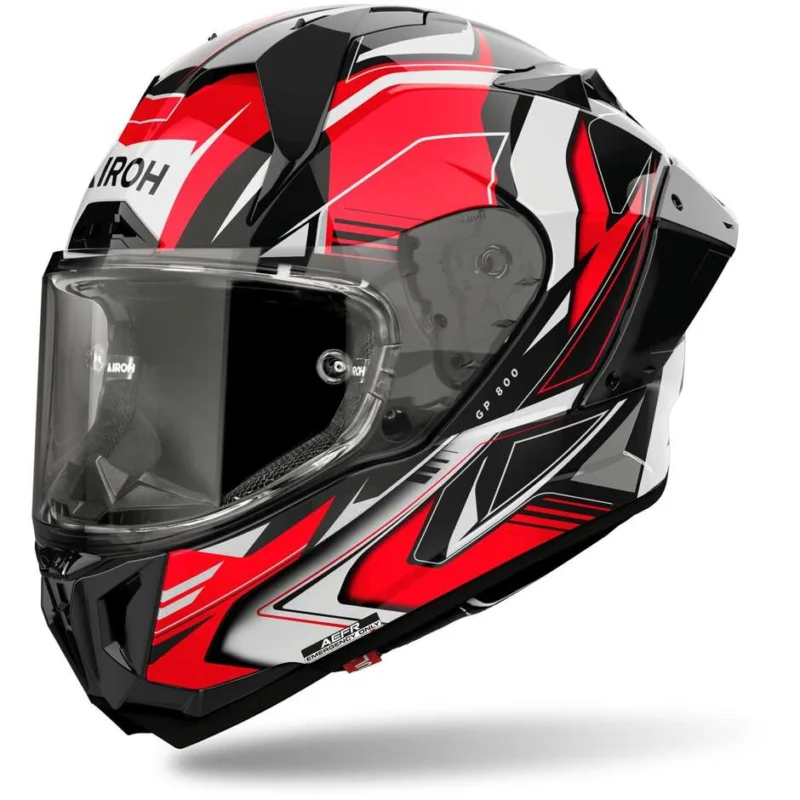 Nuovo Arrivo Casco Moto Integrale Airoh GP 800 MUST Rosso Lucido