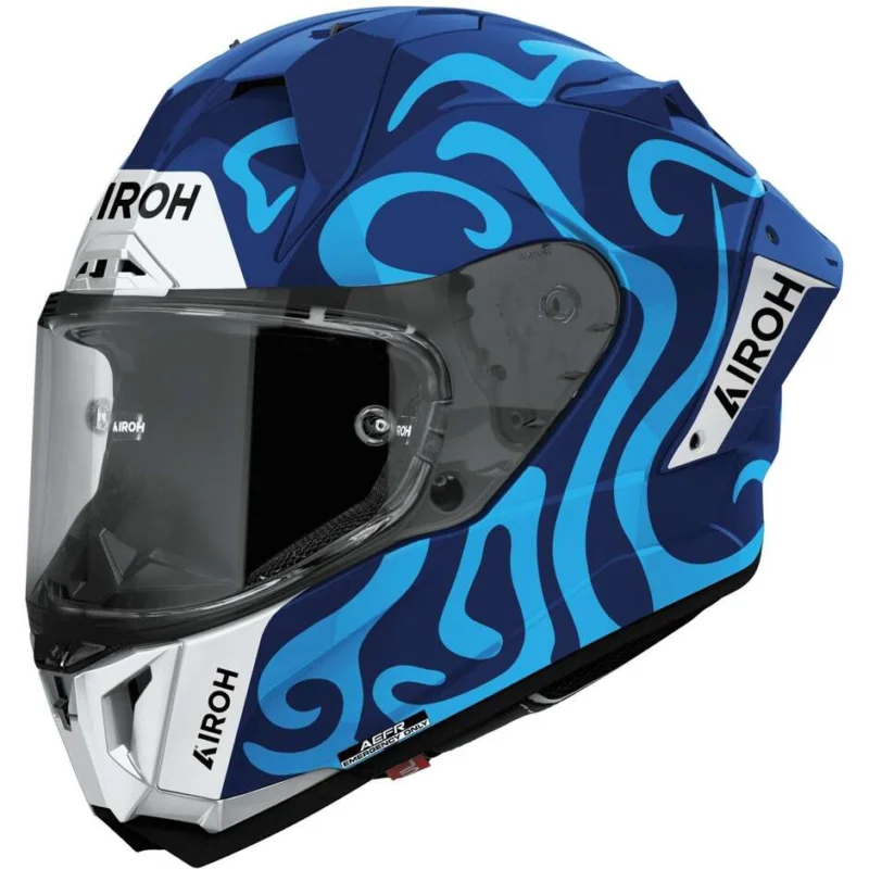 A Buon Prezzo Casco Moto Integrale Airoh GP 800 SWAIN Blu Lucido