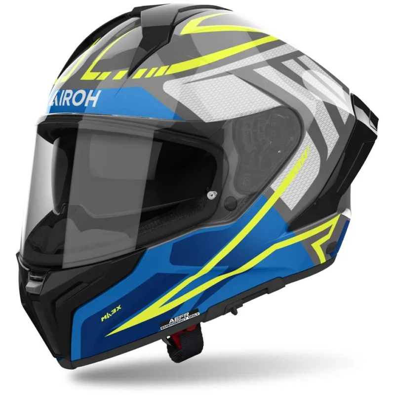Spedito Oggi Casco Moto Integrale Airoh MATRYX RIDER Blu Lucido