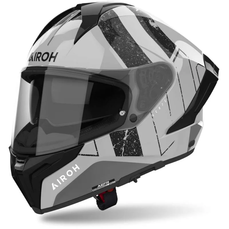 Novità Casco Moto Integrale Airoh MATRYX SCOPE Grigio Chiao Lucido