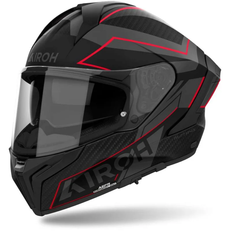 Ultime Pezzi Casco Moto Integrale Airoh MATRYX SENTINEL Rosso Opaco