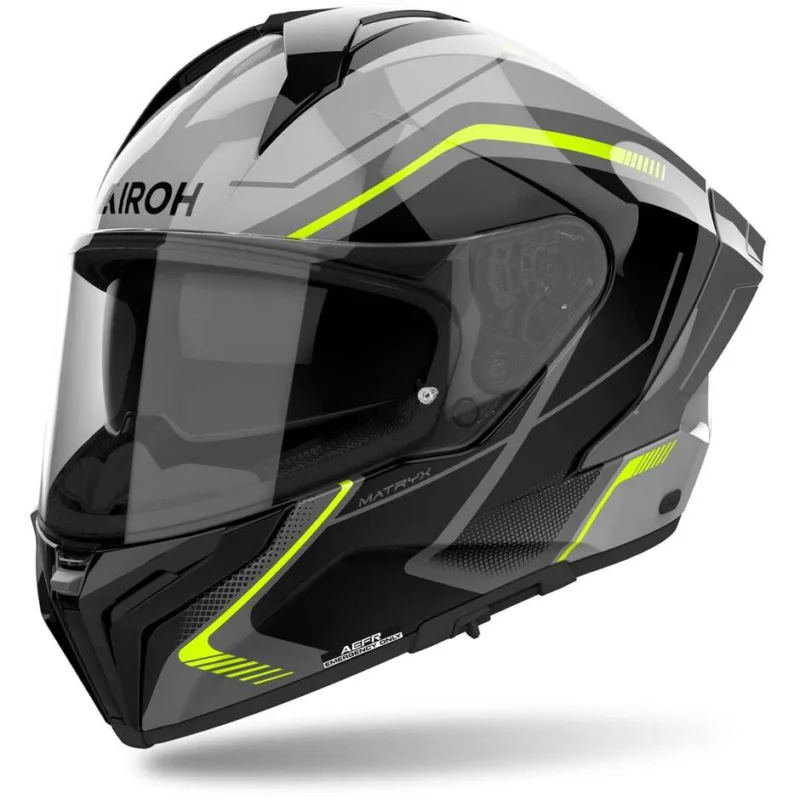 Casco Moto Integrale Airoh MATRYX WIDE Giallo Lucido Offerta Limitata