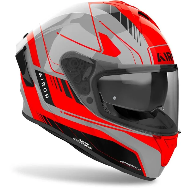 Consegna Rapida Casco Moto Integrale Airoh SPARK 2 CHRONO Arancio Lucido