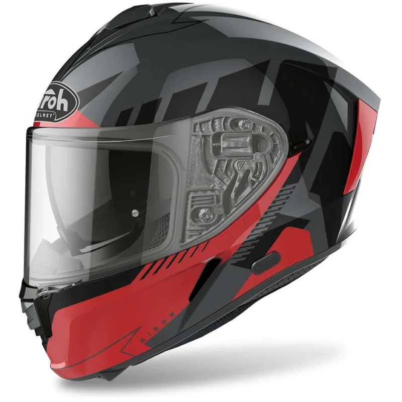 Casco Moto Integrale Airoh SPARK Rise Rosso Lucido Affare