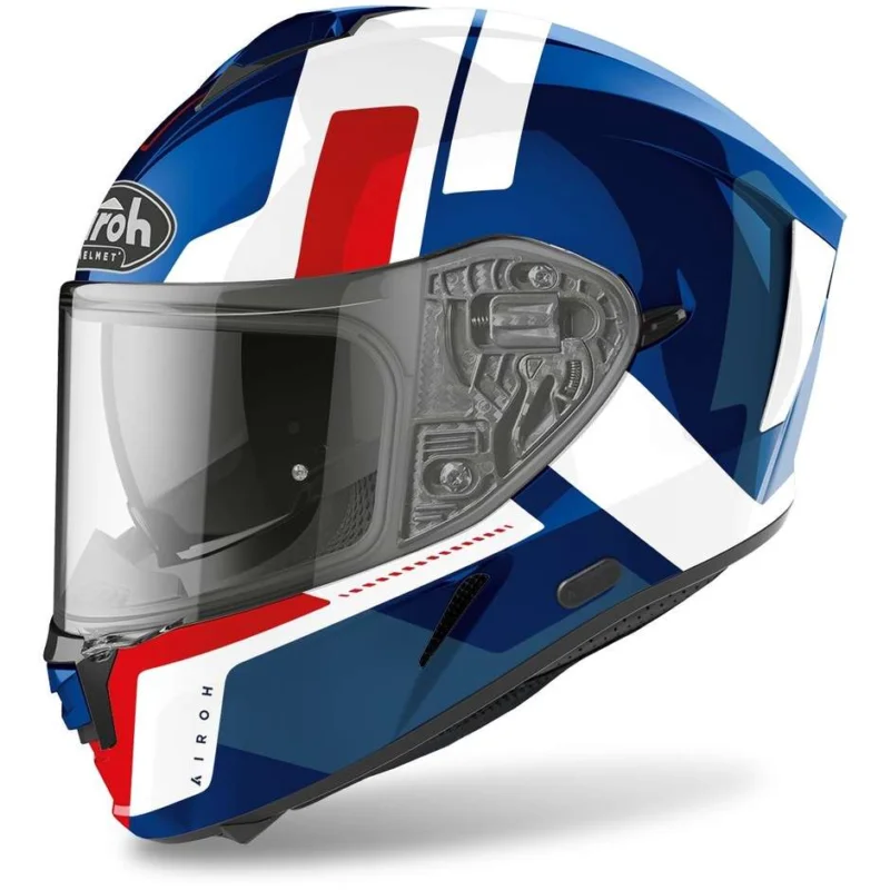 Ultima Occasione Casco Moto Integrale Airoh SPARK Shogun Blu Rosso Lucido