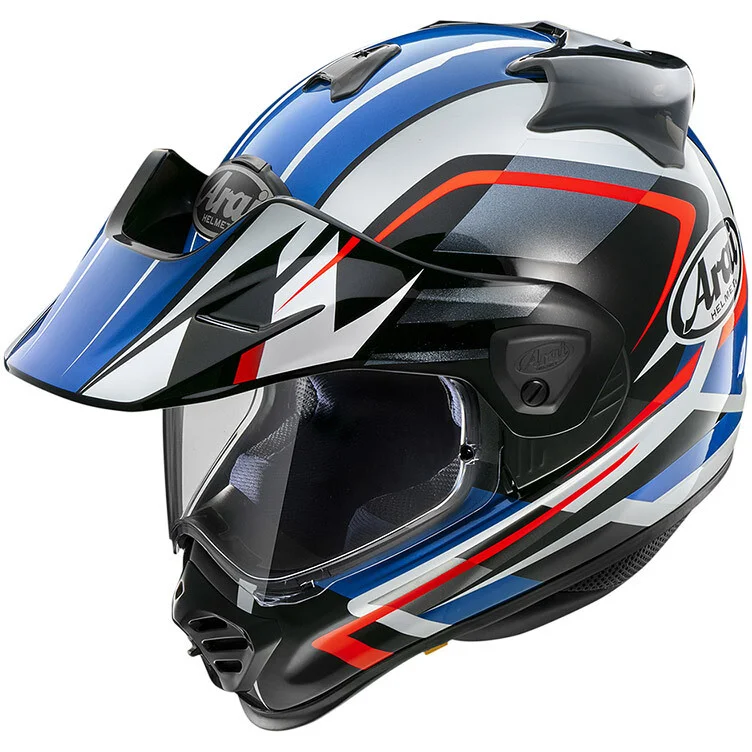 Miglior Prezzo Casco Moto Integrale Arai TOUR-X 5 Adventure Discovery Blu Lucido