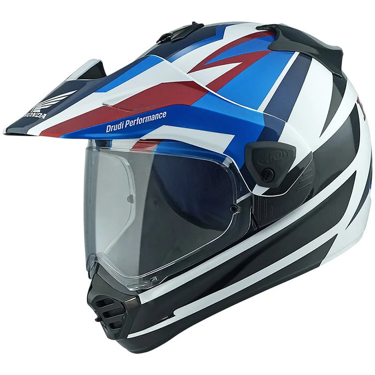 Casco Moto Integrale Arai TOUR-X 5 Adventure Honda Africa Twin Blu Spedito Oggi