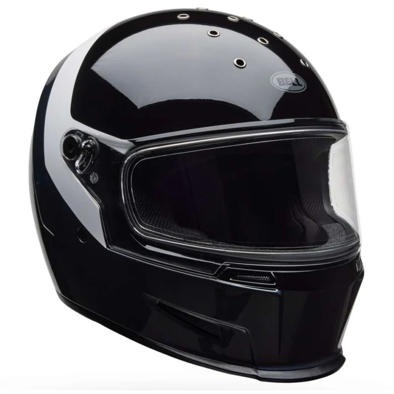 Occasione Casco Moto Integrale Bell ELIMINATOR MENACE Nero Bianco
