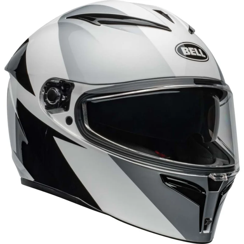 Occasione Casco Moto Integrale Bell LITHIUM SHEAR Argento Bianco
