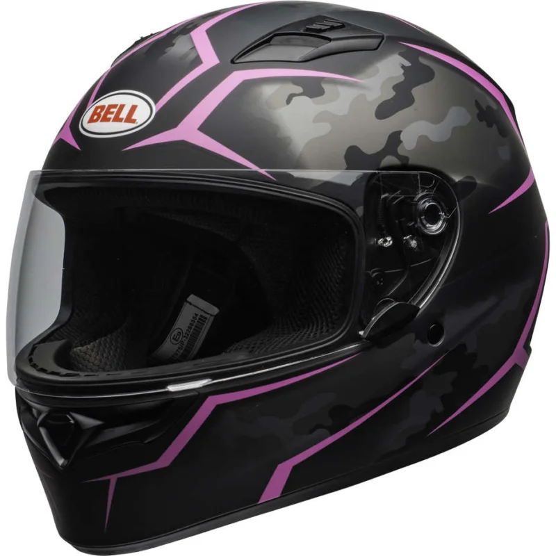 Compra Oggi Stesso Casco Moto Integrale Bell QUALIFIER STEALTH HELMET Camo Nero Rosa Opaco