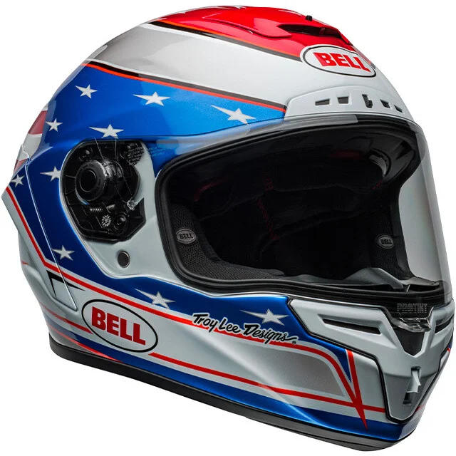 Casco Moto Integrale BELL RACE STAR FLEX DLX BEAUBIER Bianco Blu Sconto