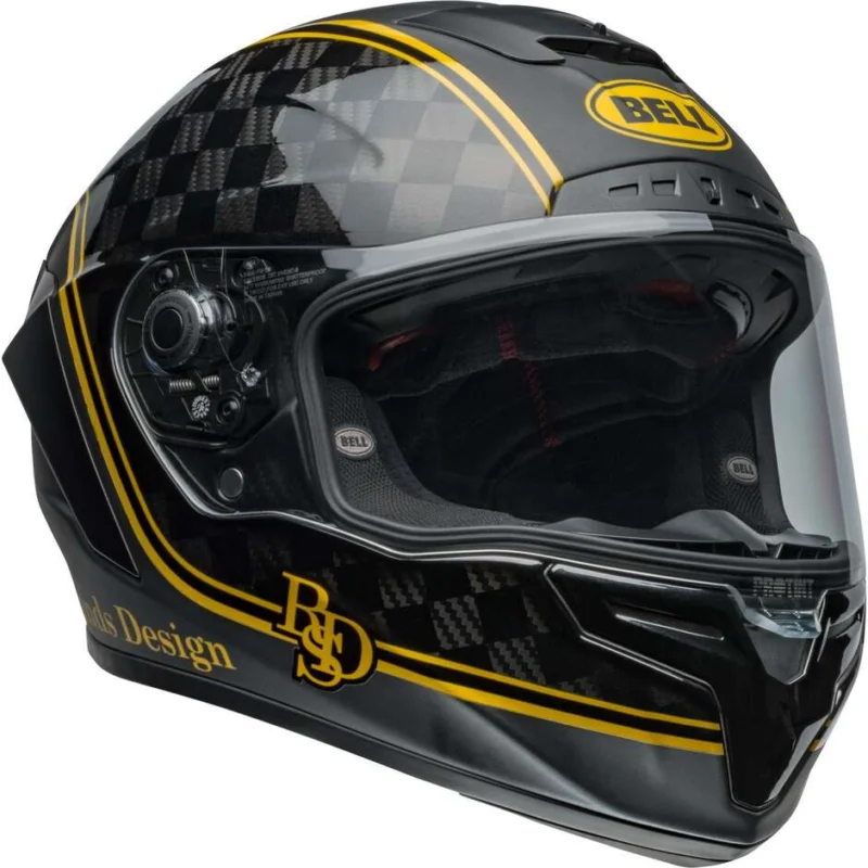 Compra Online Casco Moto Integrale BELL RACE STAR FLEX DLX ROLAND SAND DESIGN PLAYER Nero Oro Opaco Lucido