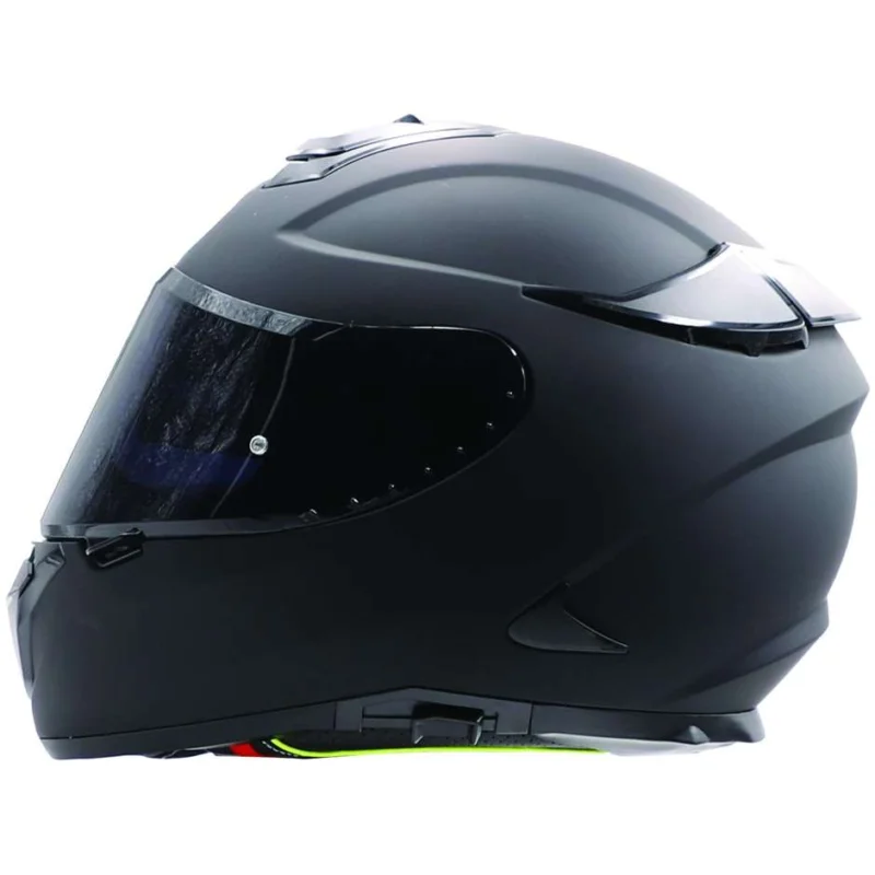 Occasione Imperdibile Casco Moto Integrale Bhr 813 Doppia Visiera Nero Opaco