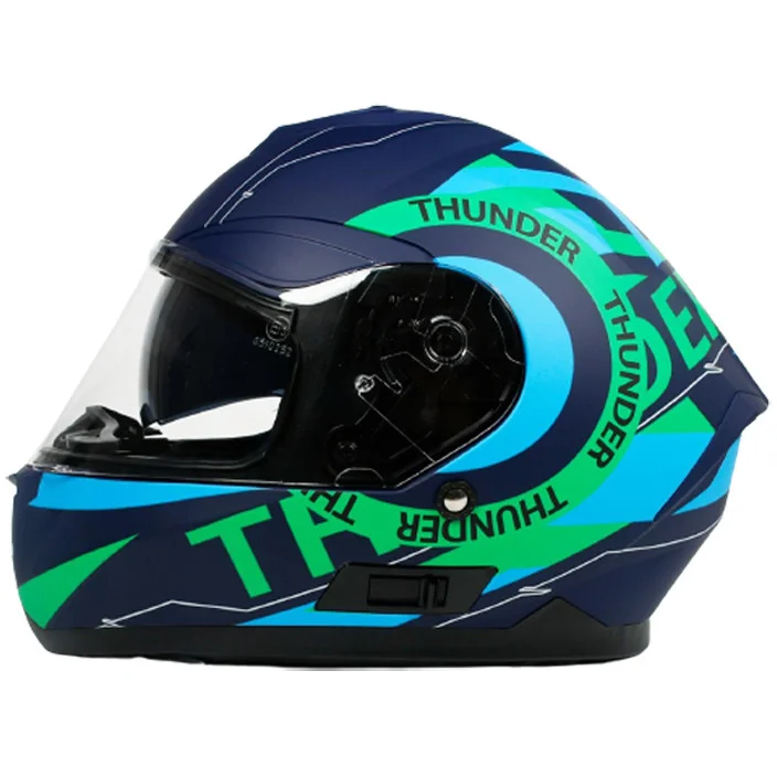 Casco Moto Integrale BHR 814 Doppia Visiera Multi Thunder Blu Prezzo Conveniente