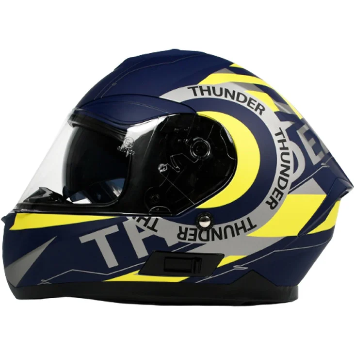 Quantità Limitata Casco Moto Integrale BHR 814 Doppia Visiera Multi Thunder Giallo