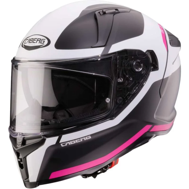 Nuovo Arrivo Casco Moto Integrale Caberg AVALON X PURE Nero Opaco Bianco Fucsia