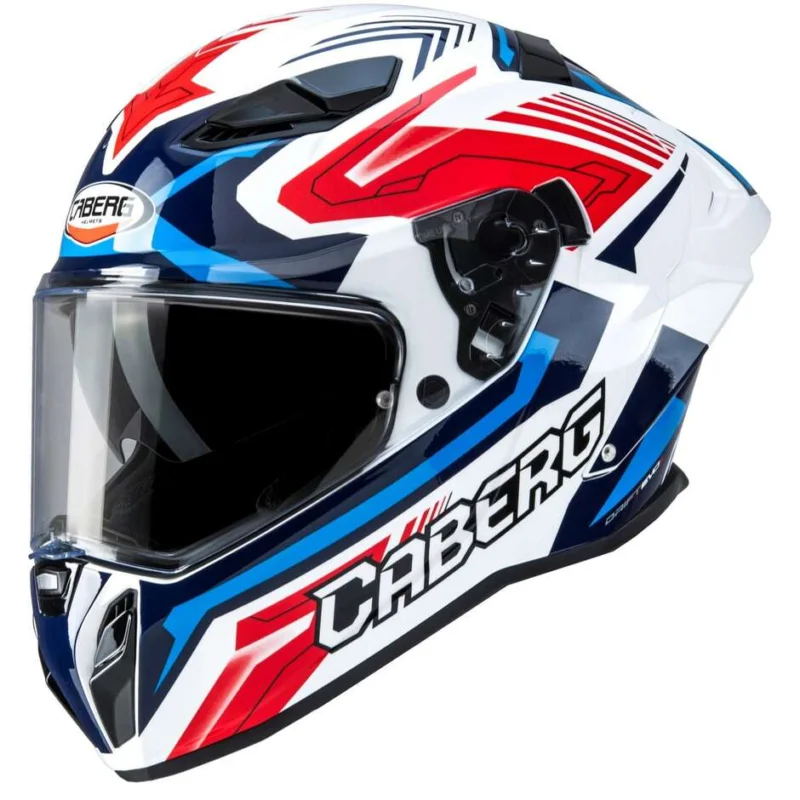 Casco Moto Integrale Caberg DRIFT EVO 2 JARAMA Bianco Rosso Blu Compra Adesso