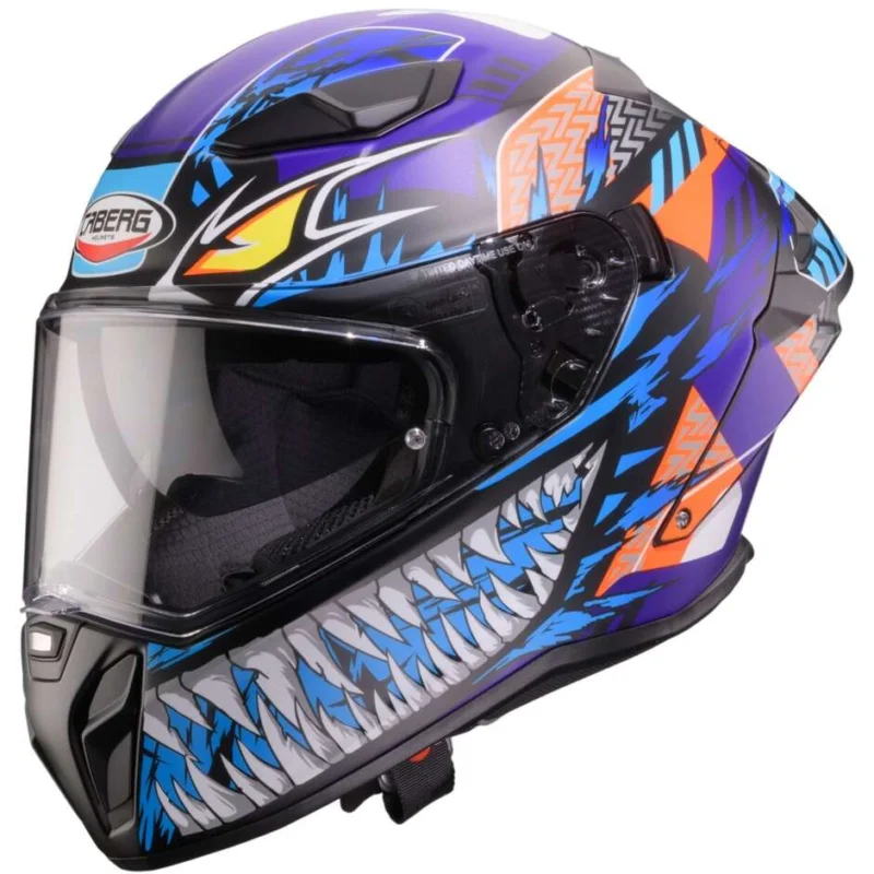 Casco Moto Integrale Caberg DRIFT EVO 2 NOBO Nero Opaco Rosso Fluo Blu Viola Fluo Promozione Esclusiva