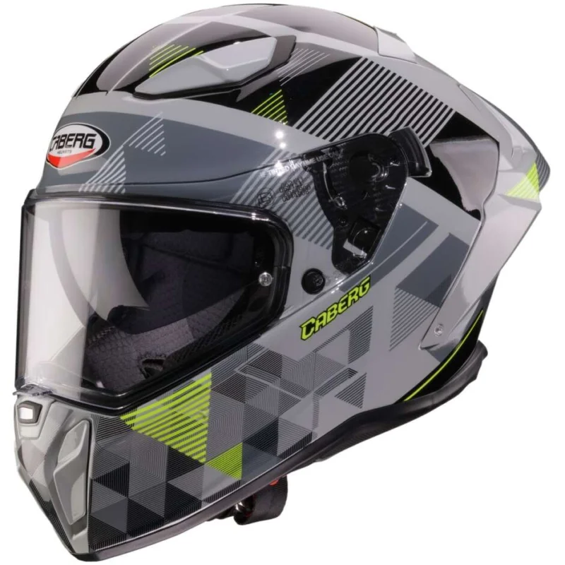 Esclusivo Casco Moto Integrale Caberg DRIFT EVO 2 PRISM Grigio Nero Giallo Fluo