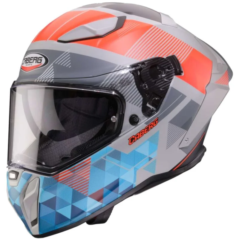 Quantità Limitata Casco Moto Integrale Caberg DRIFT EVO 2 PRISM MATT Grigio Rosso Fluo Blu