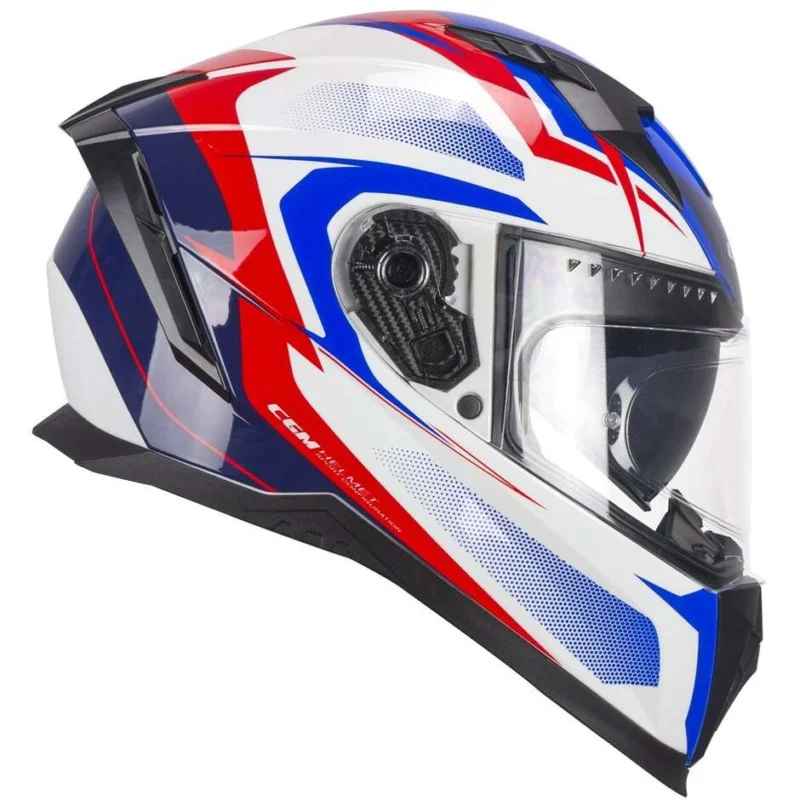 Esclusivo Casco Moto Integrale CGM 311G BLAST SPORT Bianco Blu