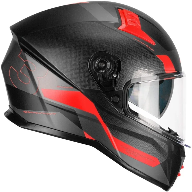 Must-Have Casco Moto Integrale CGM333G ONYX SPORT Nero Rosso opaco