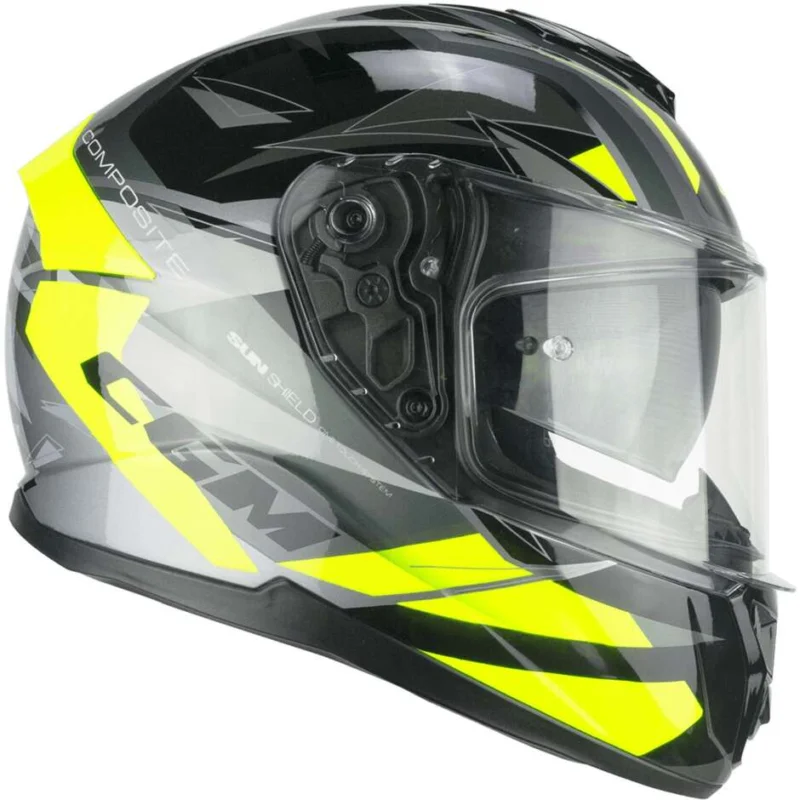 Casco Moto Integrale CGM 360X KAD SPORT Nero Giallo fluo A Buon Prezzo