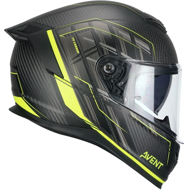 Spedizione Espresso Casco Moto Integrale CGM361G AVENT PRO SPORT Carbon Giallo fluo opaco