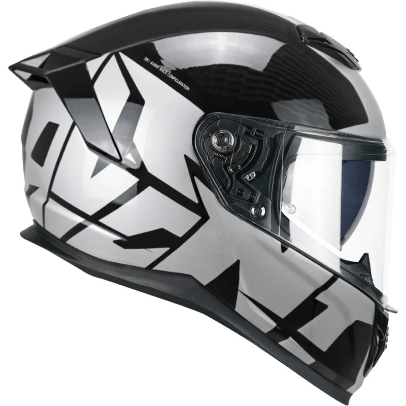 Casco Moto Integrale CGM 361T AVENT FIBRA STREET Nero Argento Ultima Occasione