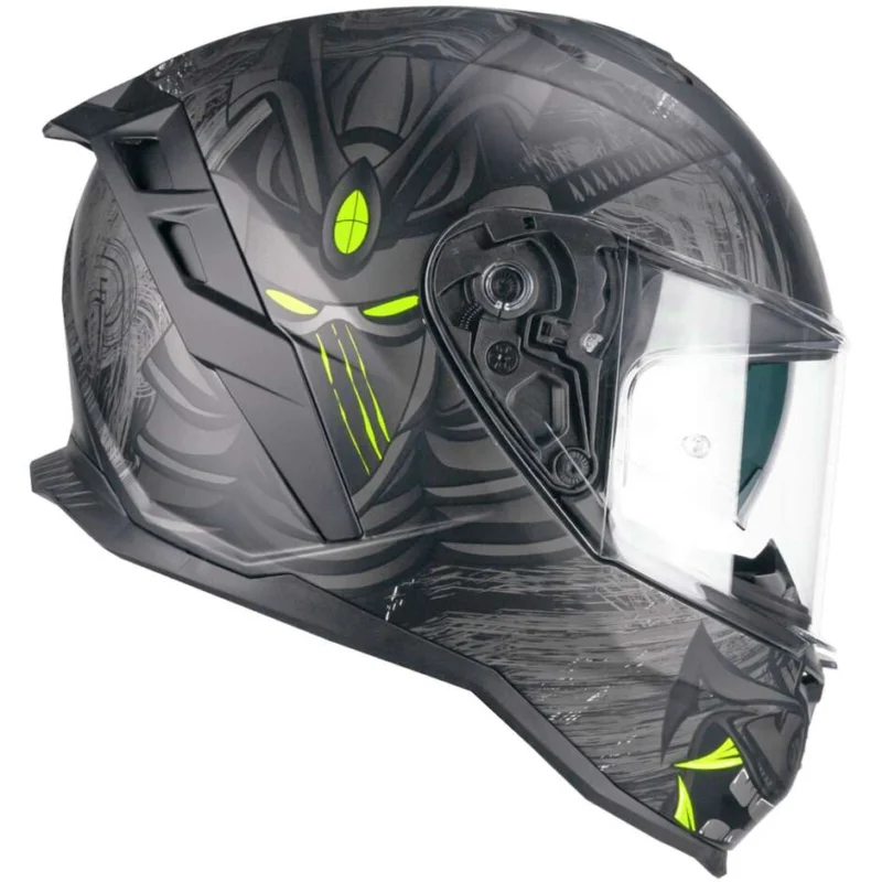 Offerta Casco Moto Integrale CGM 363S SHOT NIPPO Nero Giallo fluo opaco