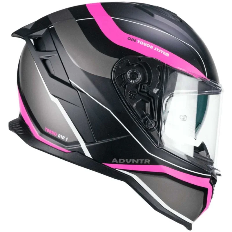 Casco Moto Integrale CGM 363X SHOT RUN Nero Fucsia fluo opaco Miglior Prezzo