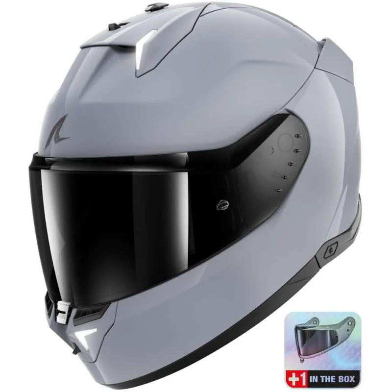 Casco Moto Integrale Con Led Shark SKWAL i3 DARK SHADOW EDITION Gun Silver Prezzo Scontato