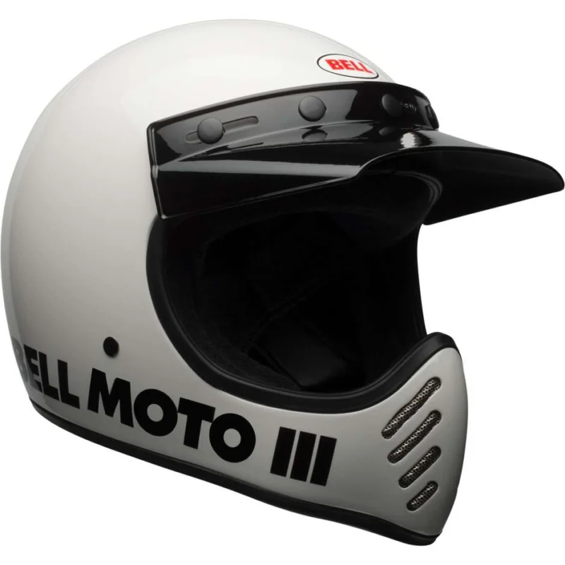 Compra Adesso Casco Moto Integrale Custom Bell MOTO-3 CLASSIC Bianco
