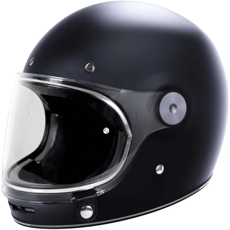 Reso Gratuito Casco Moto Integrale Custom Stormer GLORY Solid Nero Opaco