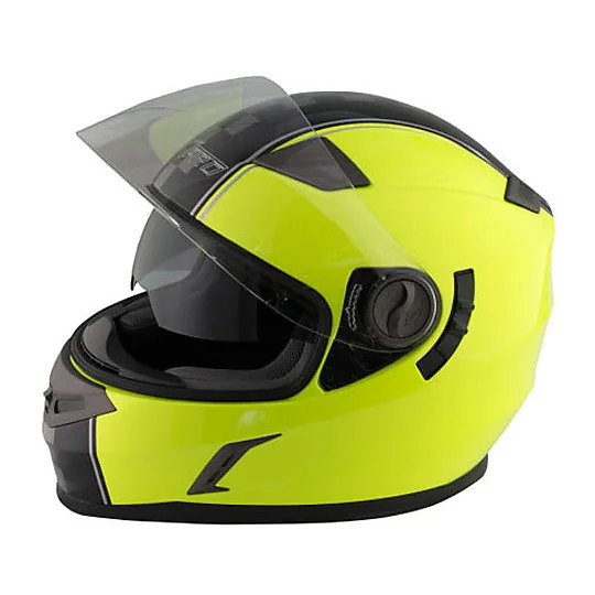 Affare Casco Moto integrale Doppia Visiera A-Pro Dominator Fluo