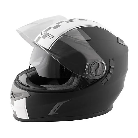 Promo Stagionale Casco Moto integrale Doppia Visiera A-Pro Dominator Nero