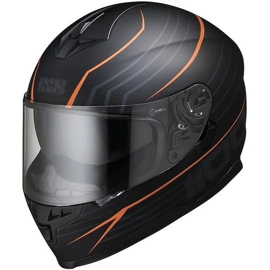 Casco Moto Integrale Doppia Visiera Ixs 1100 2.1 Nero Opaco Rosso Super Prezzo
